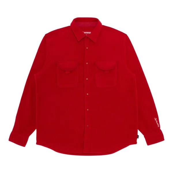 Рубашка Supreme Polartec 'Red', красный