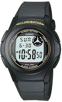 Японские наручные  мужские часы Casio F-200W-9A. Коллекция Digital