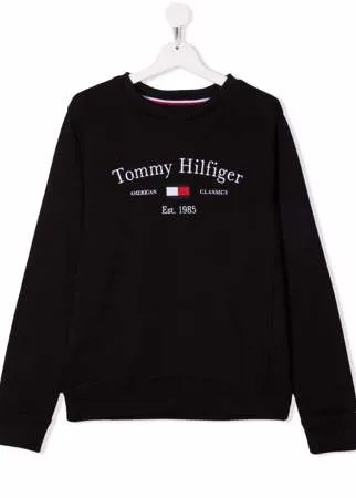Tommy Hilfiger Junior толстовка с вышитым логотипом