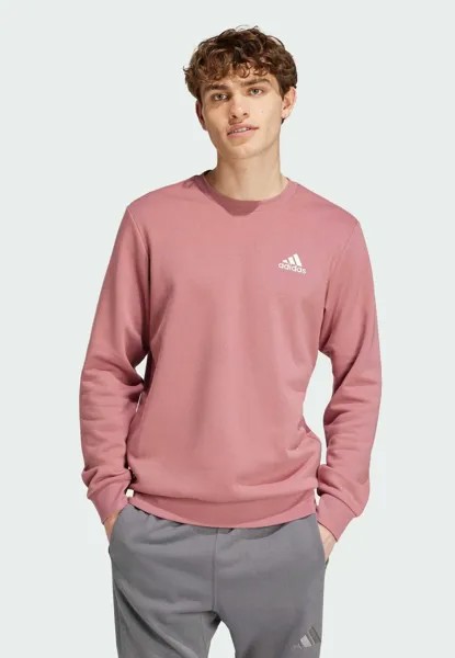 Свитшот Essentials adidas Sportswear, preloved малиновый