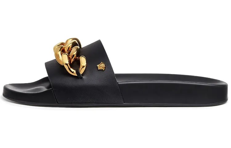 Шлепанцы мужские черные Versace