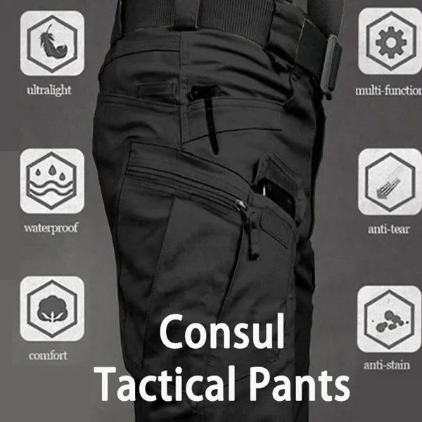Высококачественные брюки-карго 6 карманные тактические брюки комбинезон брюки многокарманные брюки водонепроницаемые потовые абсорбирующие тренировочные рабочие одежды мужские военные брюки