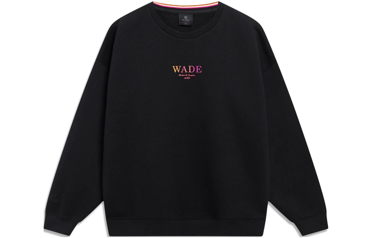 Свитшот Wade Collection унисекс черный Lining, черный