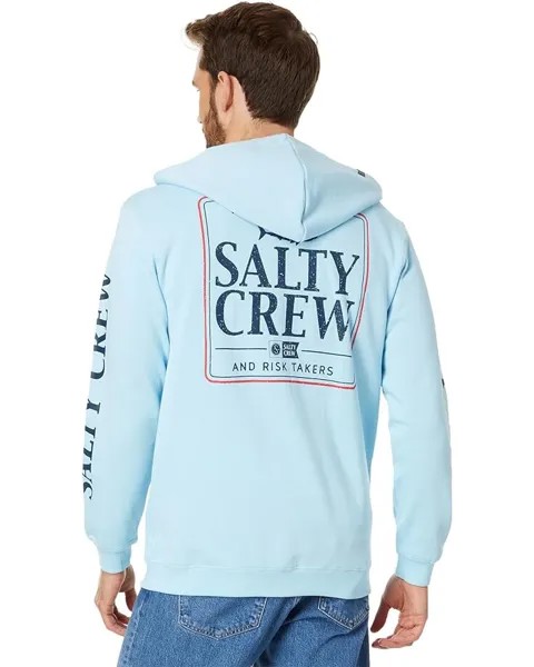 Худи Salty Crew Coaster Full Zip Fleece Hoodie, светло-синий