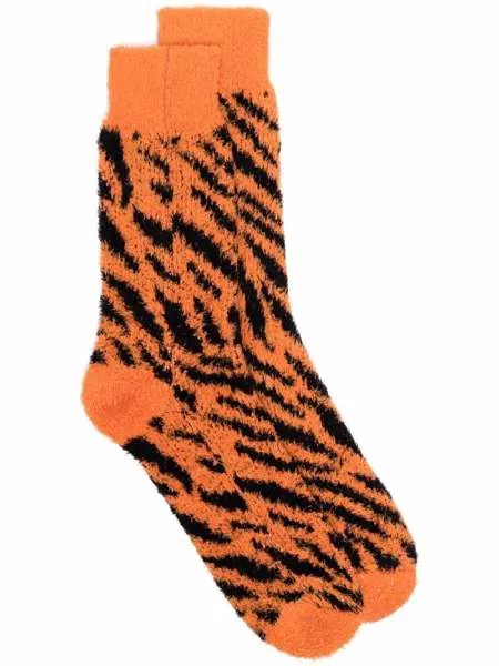 Balenciaga носки с тигровым принтом