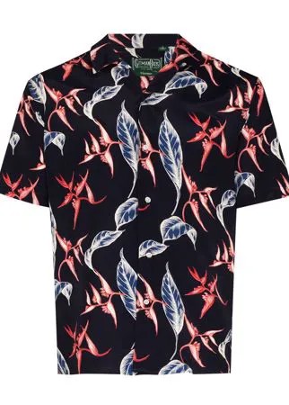 Gitman Vintage рубашка с короткими рукавами и цветочным принтом