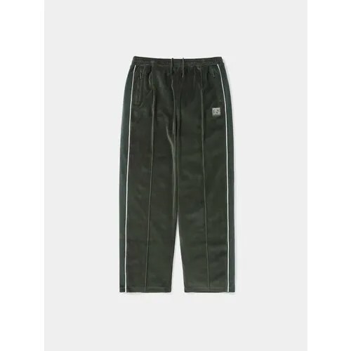 Брюки thisisneverthat Velour Track Pant, размер XL, зеленый