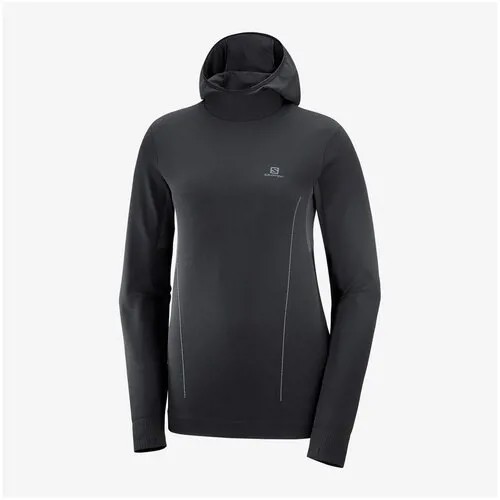 Толстовка Salomon COMET SEAMLESS HOODIE W Black/Ebony Женщины LC1434700 L