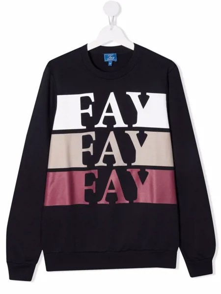 Fay Kids толстовка с логотипом