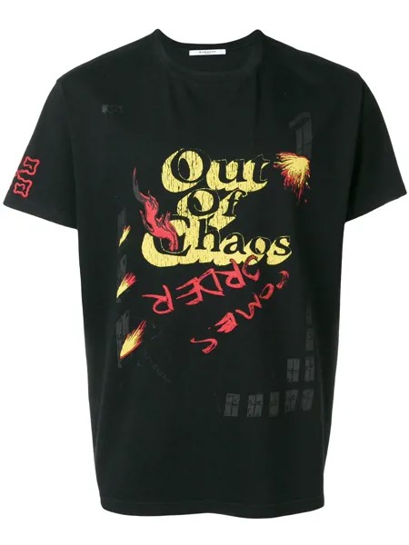 Givenchy футболка с принтом 'Out Of Chaos'