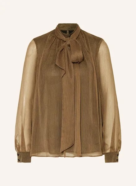 Блузка-Рубашка со съемным галстуком Claudie Pierlot, коричневый