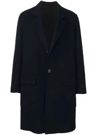 AMI Paris пальто с накладными карманами