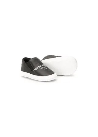 Dolce & Gabbana Kids слипоны с логотипом