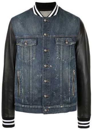 Balmain бомбер из денима