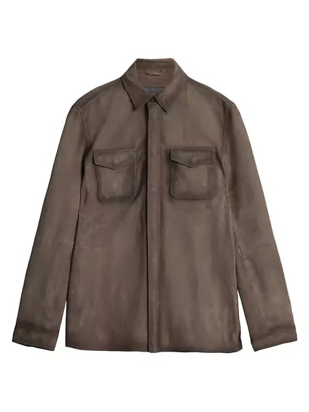 Куртка-рубашка Izzy John Varvatos, цвет earth brown