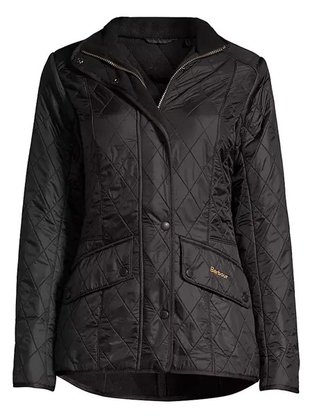 Кавалерийская стеганая куртка Polar Barbour, черный