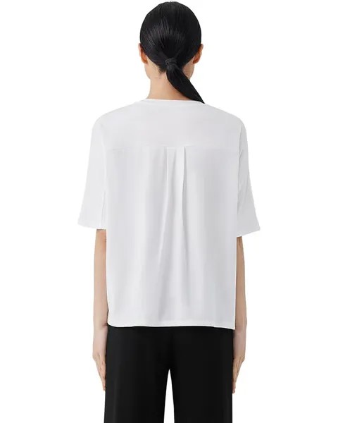 Футболка Eileen Fisher Crew Neck Boxy Tee, белый