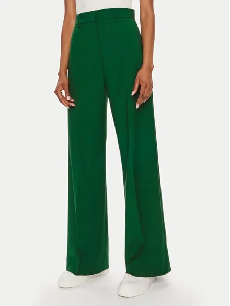 Тканевые брюки стандартного кроя Weekend Max Mara, зеленый
