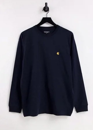 Темно-синий лонгслив Carhartt WIP Chase
