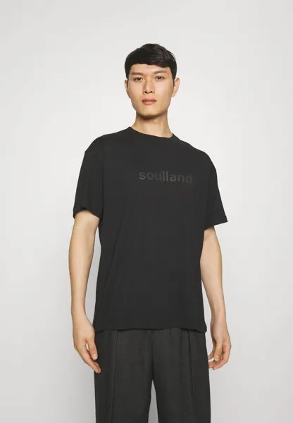 Футболка с принтом OCEAN UNISEX Soulland, цвет black