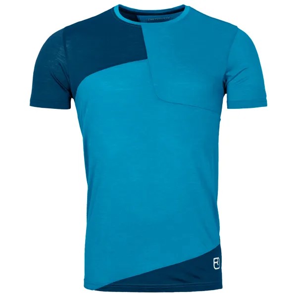 Рубашка из мериноса Ortovox 120 Tec T Shirt, цвет Mountain Blue