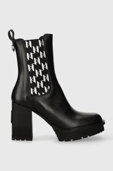 Кожаные ботинки челси Карла Лагерфельда VOYAGE VI Karl Lagerfeld, черный