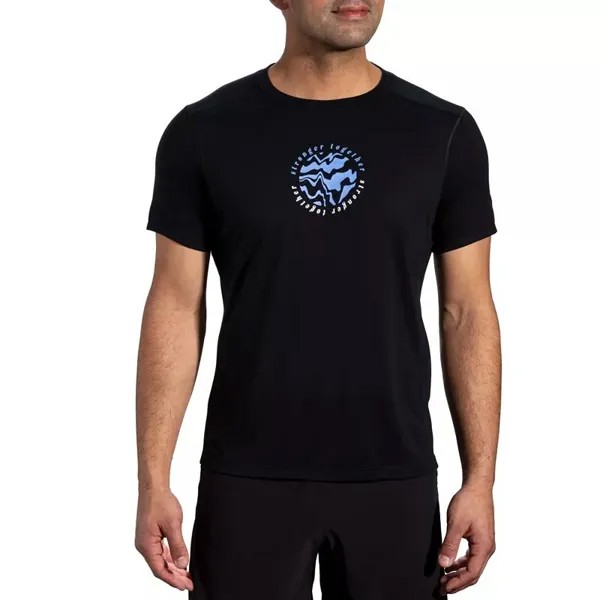 Мужская футболка Brooks Empower Her Distance с короткими рукавами 3.0, черный