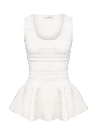 Топ из вискозы Alexander McQueen