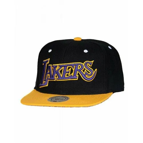 Бейсболка Mitchell & Ness, размер one size fits all, фиолетовый, желтый