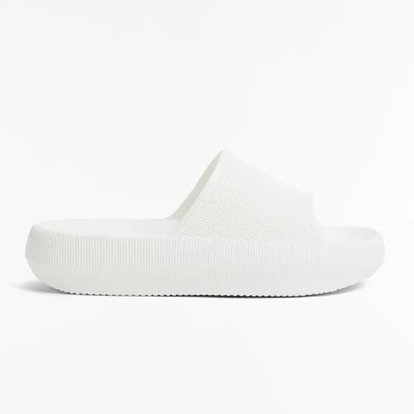 Шлепанцы Oysho Flatform, светло-бежевый
