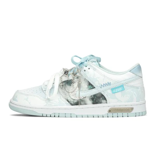 Кроссовки Nike Dunk Skateboarding Shoes Women's Low-top Blue, синий