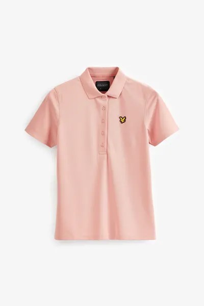 Розовая рубашка-поло Golf Tech Lyle & Scott, розовый