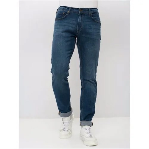 Джинсы Lee Cooper, прямой силуэт, средняя посадка, размер 32/32, синий
