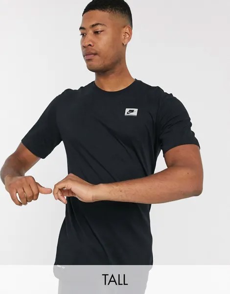Черная футболка Nike Training Tall-Черный