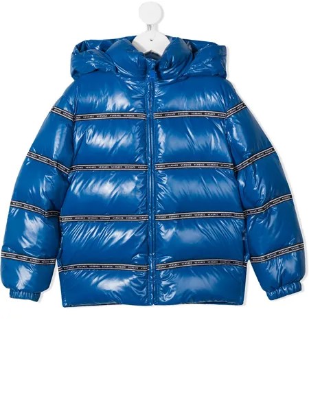 Versace Kids пуховик с логотипом