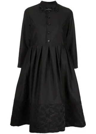 Comme Des Garçons Tricot платье-рубашка с цветочной вышивкой