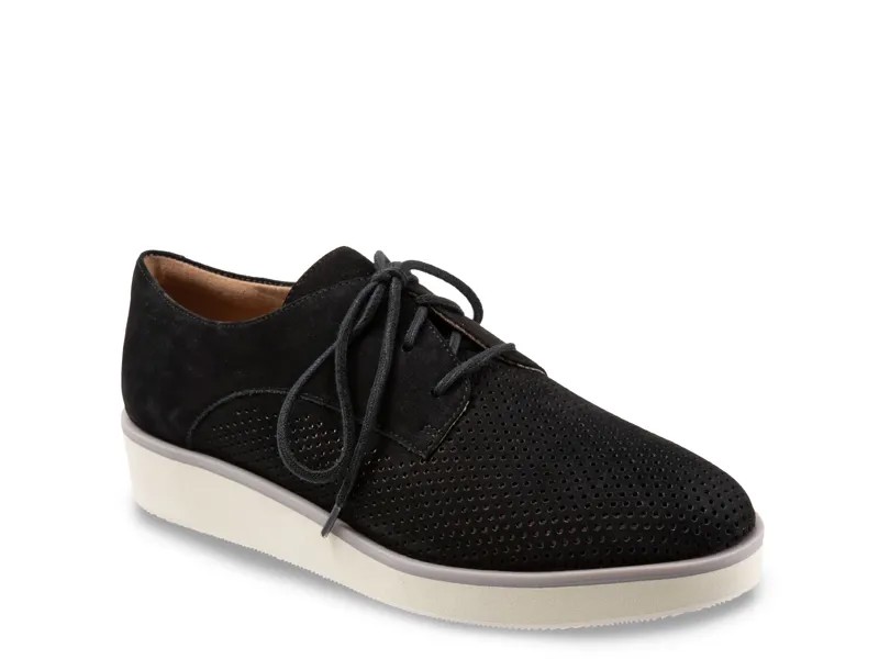 Туфли-оксфорды замшевые Soft Walk Willis Wedge, черный