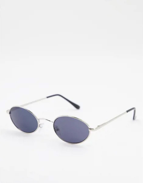 Солнцезащитные очки с маленькими линзами AJ Morgan-Серебристый