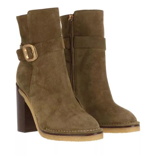 Сапоги block heeled boots Tod'S, зеленый