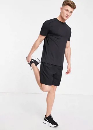 Черная футболка для бега из переработанного полиэстера New Look SPORT-Черный цвет