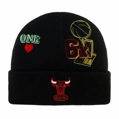 Шапка Mitchell & Ness, размер OneSize, черный