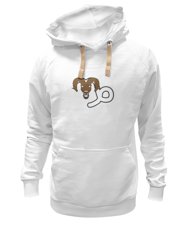 Худи Printio Козерог. белое 2XL