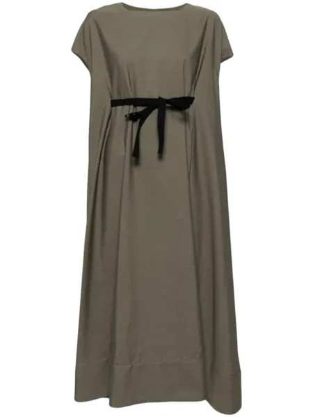MM6 Maison Margiela платье со шнуровкой, зеленый