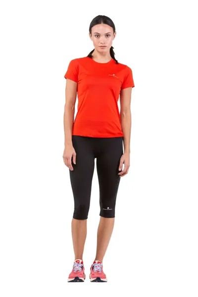 Женские беговые брюки Core Capri черного цвета Ronhill, черный