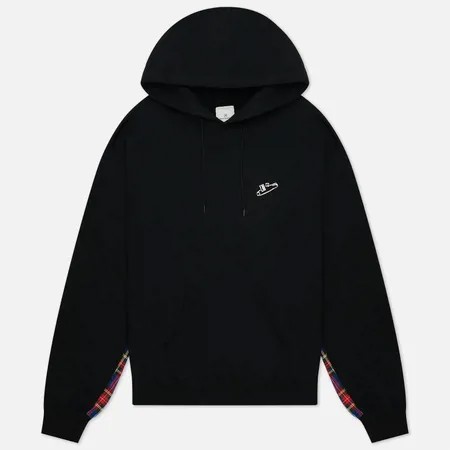 Мужская толстовка uniform experiment Sleeve Paneled Wide Hoodie, цвет чёрный, размер S