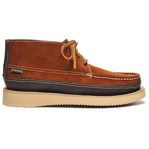 Ботинки Sebago Miwak Suede Canoe Moc Tumbled, зеленый