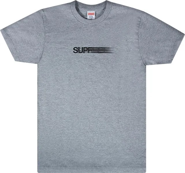 Футболка Supreme Motion Logo T-Shirt 'Heather Grey', серый