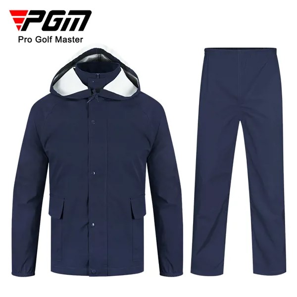 Новый PGM костюм для гольфа, Мужская водонепроницаемая куртка с капюшоном, пальто, комплект одежды для гольфа, мужские длинные брюки, непромокаемое защитное снаряжение