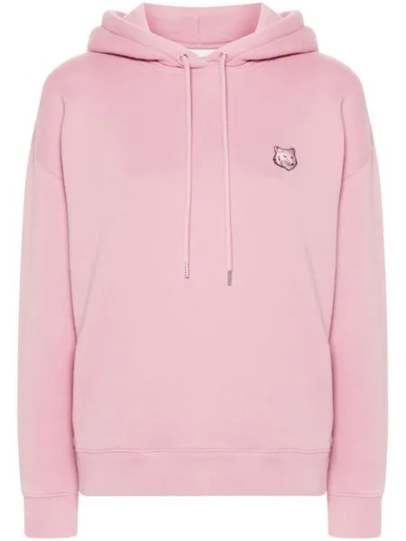 Maison Kitsuné худи с нашивкой Fox, розовый