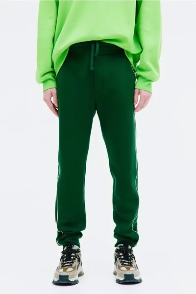 Спортивные брюки узкого кроя H&M, зеленый